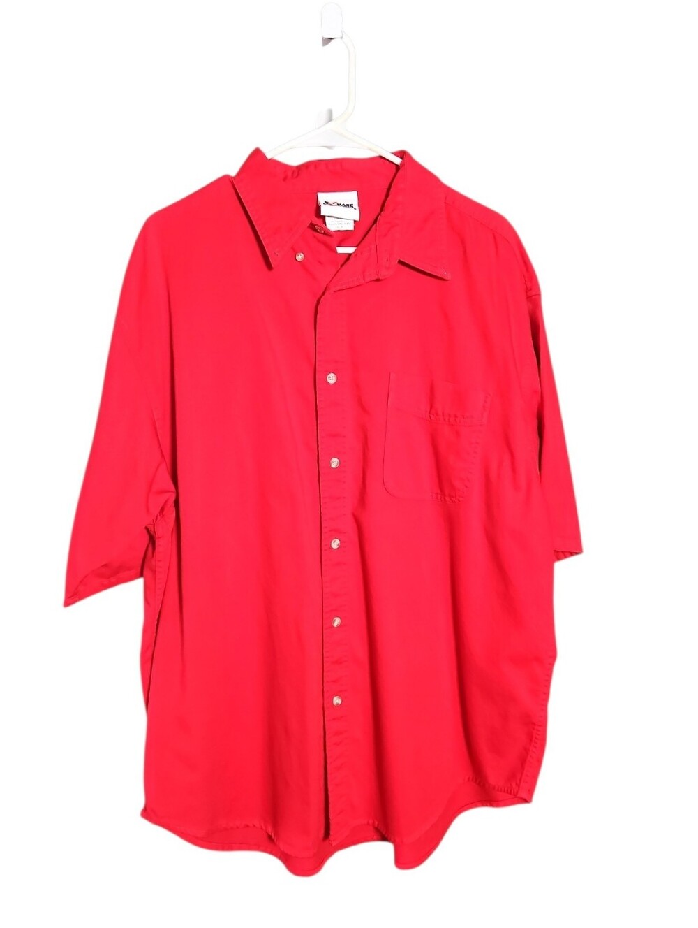 Vintage Chase Authentics Red Short-Sleeve Button-Down Shirt Men's XL